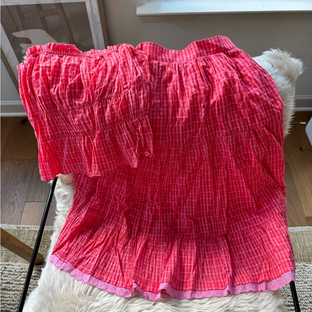 Red Plaid Skirt